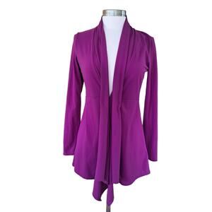 Athleta Agara Wrap Cardigan Jacket Purple Causal Athleisure